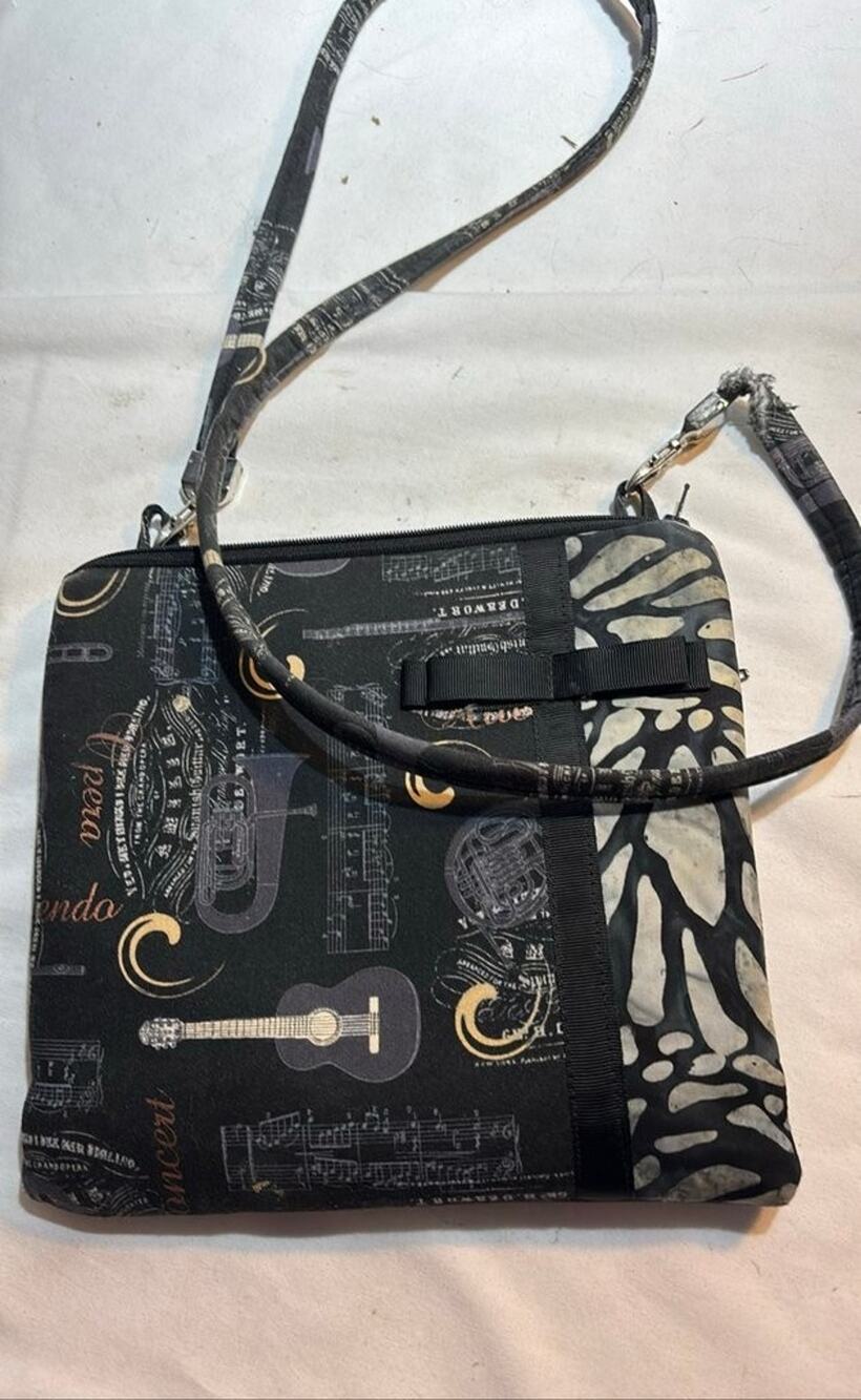 Handmade Sassy Sacks Music-Themed Shoulder Bag